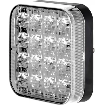 Žárovka LED couvací světlo 12V bílé, 16 LED, ECE R10 R148, IP67 - 87x77x29 mm