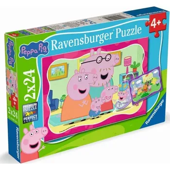 Puzzle Puzzle Prasátko Peppa 2×24 dílků Ravensburger