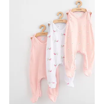 Dupačky NEW BABY Kojenecké dupačky Classic II 3 ks girl New Baby Vel. 74