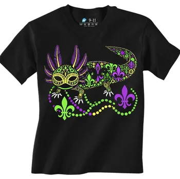 Chlapecké tričko Dětské tričko Karnevalový Axolotl (Velikost: 12-13, Barva: Černá)