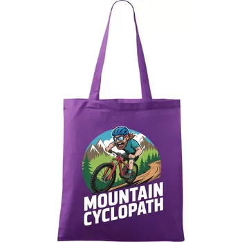 Mountain cyclopat plnovous - Taška bavlněná - 42 x 38 cm ( Fialová )