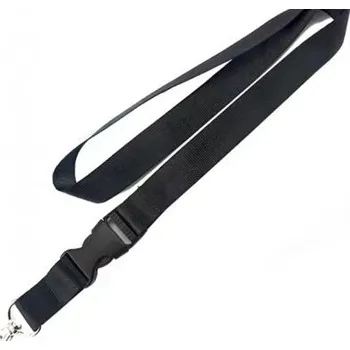 Popruh na krk odepínací 20mm Černý