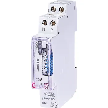Relé ETI Elektroelement ACP-D1 Analogové spínací hodiny denní 1mod. kontakty 1xNO In = 16A Un = 230V AC