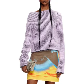 Dámské oblečení SVETR DIESEL M-TIGRE KNITWEAR DEEP BLUE