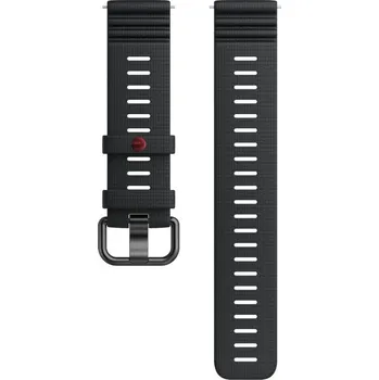 Řemínek na hodinky Silikonový řemínek Polar 22mm, černý V1, velikost S-L, Quick Release