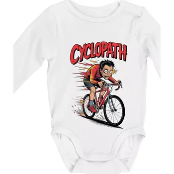 Kojenecké oblečení Cyclopat karikatura - Body kojenecké s dlouhým rukávem - Dlouhý r. do 3 měs ( Bílá )