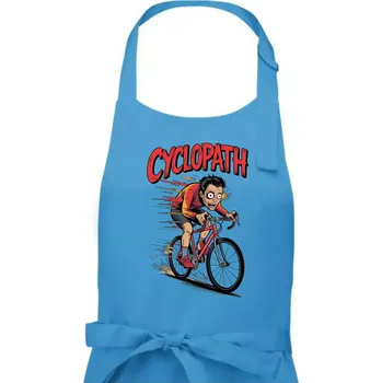 Kuchyňská zástěra Cyclopat karikatura - Pánská zástěra na vaření - Univerzální velikost ( Světlý tyrkys )