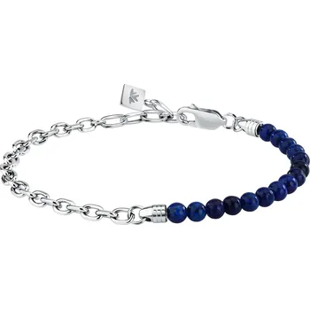 Šperk Morellato Ocelový pánský náramek s lazuritem Pietre S1739 + 2 měsíce na vrácení zboží