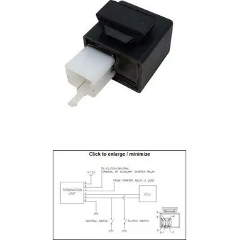 Startér DZE startovací relé startéru KTM 125 DUKE 17-20; 200 DUKE 21; 390 DUKE 17-21; RC 125 17-20; RC 390 16-21; HUSQVARNA 401 SVARTPILEN 18-19; 401 VITPILEN 18-19 (93539010000) (150A) (DZE startovací relé startéru KTM 125 DUKE 17-20; 200 DUKE 21; 390 DUKE 17-21