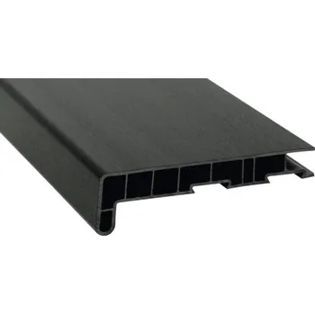 Parapet Parapet na míru PVC vnitřní s nosem Dunkelgruen 612505 17/40x530 mm, délka na přání 500-5000 mm