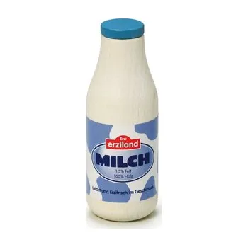 Dětská kuchyňka Mleko w drewnianej butelce do zabawy dla dzieci Erzi