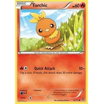 Sběratelská karetní hra Pokémon FFI 012/111 Torchic - Furious Fists Stav: Near Mint, Verze: NORMAL