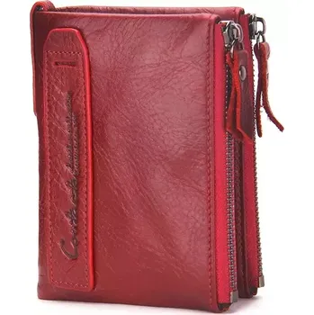 Contacts® dámská kožená peněženka Huron Červená