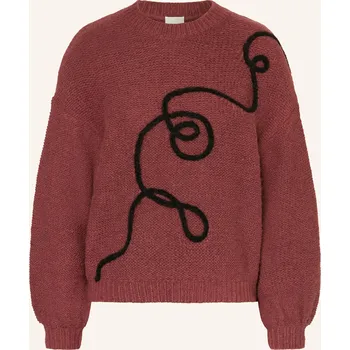 Dámský svetr Ichi Dámský Svetr Ihcatrina, tmavě červená / černá, 34