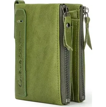 Contacts dámská kožená peněženka Huron Zelená