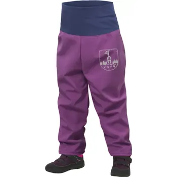 Dětská móda Unuo Batolecí softshellové kalhoty s fleecem Ostružinová 92/98 SLIM