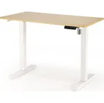 Halmar Psací stůl B53 s funkcí výškového nastavení dub zlatý/bílý