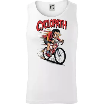 Cyclopat karikatura - Tílko pánské Core - L ( Bílá )