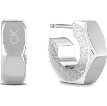 Náušnice Calvin Klein Ocelové kruhové náušnice Latch 35000263 + 2 měsíce na vrácení zboží