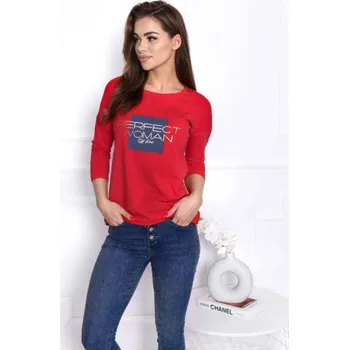 Dámská halenka OFF PINK Stylová Halenka s Potiskem, STEEL 36 i170_OFF-PE-ST-36