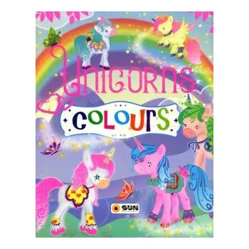 omalovánky Unicorn Colours fialové