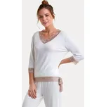 Luisa Moretti Dámské bambusové pyžamo ROZALIE Barva: Krémová, Velikost: M