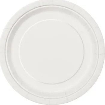 Talíř Talířky papírové EKO - bílé 23cm, 8ks