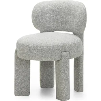 Jídelní židle Jídelní designová židle Falone bouclé šedá