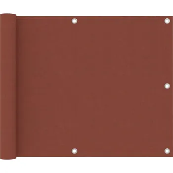 Slunečník ZBXL Balkónová zástěna cihlová 75 x 500 cm oxfordská látka