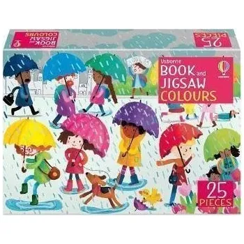 Cizojazyčná kniha Book and Jigsaw Colours