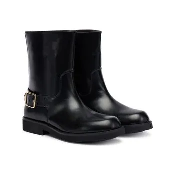 Dámské kozačky Polokozačky BOSS Eleri 50548759 Černá 37