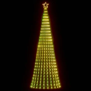 Bytová dekorace vidaXL LED vánoční stromek 475 teplých bílých LED diod 247 cm