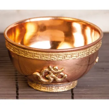 Mani Bhadra Mani Bhadra Kadidelnice Měděná vykuřovací miska OHM, Ø 8 cm