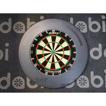 Terč na šipky Goat set DOUBLE - terč Everscore + okruží Grey 012