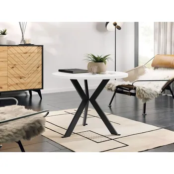 Konferenční stolek STK M6, Barva: bíla / černá MIRJAN 5903211427800