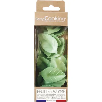 Jedlá dekorace na dort ScrapCooking Lístky z jedlého papíru 24 ks