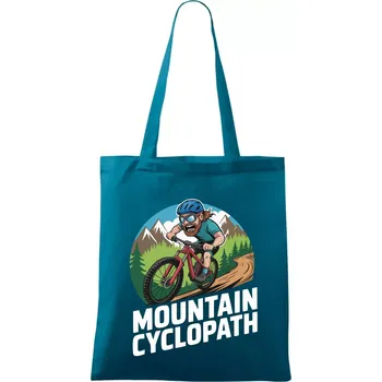Mountain cyclopat plnovous - Taška bavlněná - 42 x 38 cm ( Petrolejová )