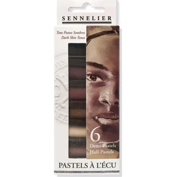 Sennelier Pastely měkké Dark Skin Tones (6ks)