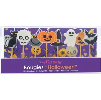Dortová svíčka SCRAPCOOKING – Halloween svíčky 8 ks