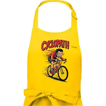 Kuchyňská zástěra Cyclopat karikatura - Pánská zástěra na vaření - Univerzální velikost ( Žlutá )