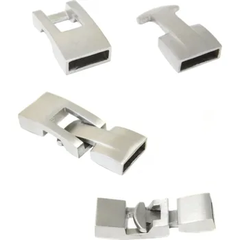 Materiál na výrobu šperku Matné náramkové zapínání 35x12mm-10x3mm - 1Pár - 1 Pár