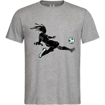 Pánské tričko Tričko Fotbalista | Gól Druh: Pánské, Barva: Šedá, Velikost: XL