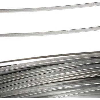 Hobby drát Měkký Plochý drát 2,5x1mm z nerezové oceli - 2m - Nerez SL