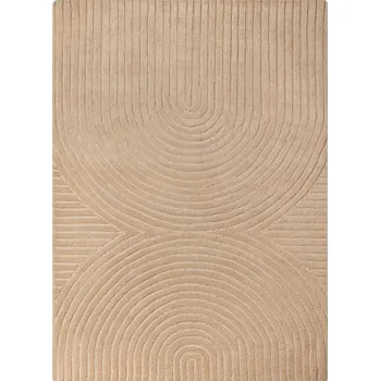 Koberec Koberec Isla 120x180 z vlny tmavě béžový