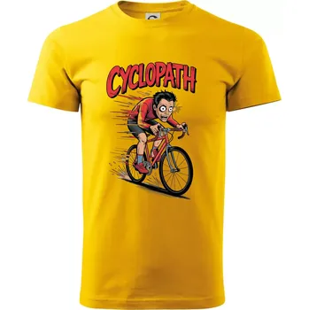 Cyclopat karikatura - Triko extra velké (5-8XL) - 7XL ( Žlutá )