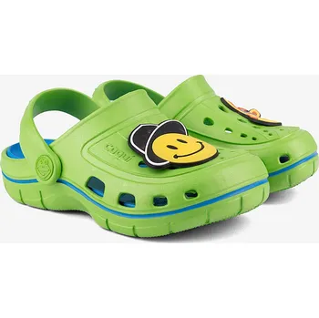 Chlapecké pantofle Chlapecké sandály COQUI JUMPER Lime/Sea blue + SET 239 26/27