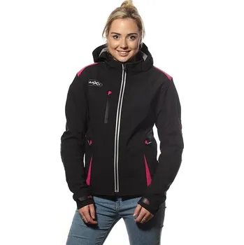Moto bunda MAXX - NF 2776 Dámská soft-shell bunda černo-fialová M