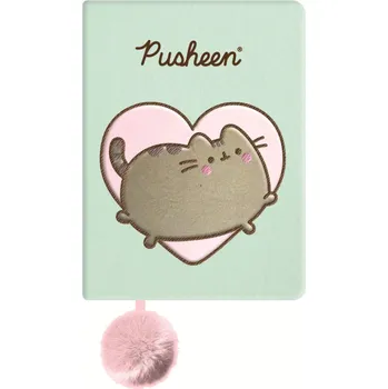 Zápisník Plyšový zápisník PUSHEEN - mint