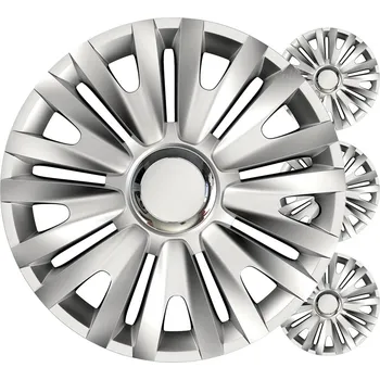 Poklice na kolo Poklice Royal 15” stříbrná sada 4ks COLOR BOX