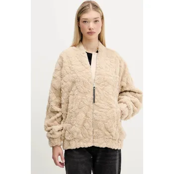 Pánská větrovka Bunda HUGO Falix-1 béžová barva, přechodná, oversize, 50546469 01X, vel. XS